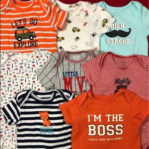 8 pc Baby Boy Onesies 3 months!